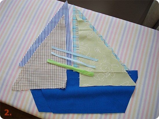 Кораблики из ткани Кораблики из ткани