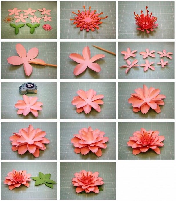 Цветы из бумаги для украшения любых праздников