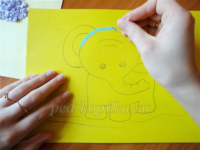 Контурная мозаика из бумаги Контурная мозаика из бумаги