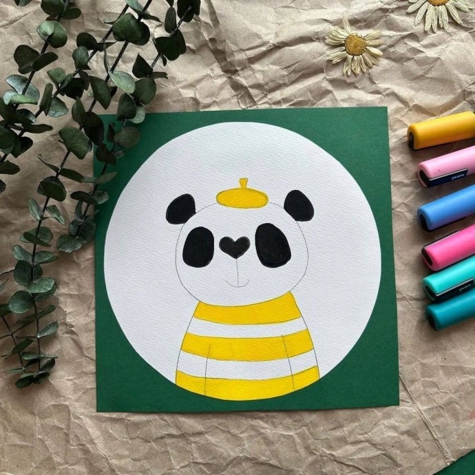 Рисуем озорного малыша панду Рисуем озорного малыша панду