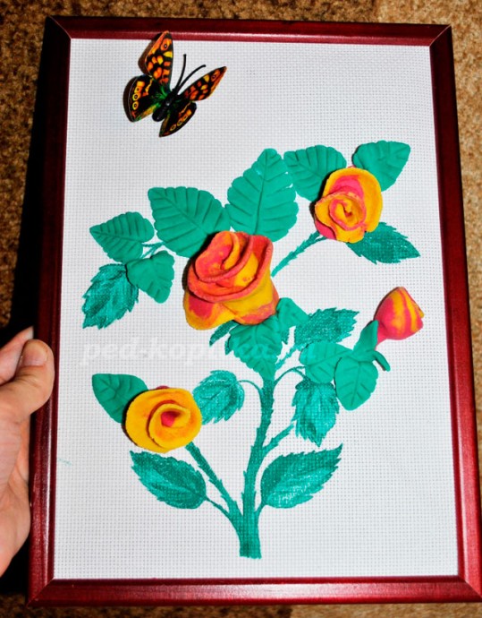 Розы из соленого теста: мастер-класс Розы из соленого теста: мастер-класс