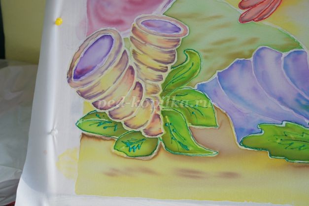 Холодный батик "Подводное царство": мастер-класс