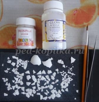 Мозаика из яичной скорлупы: часть 1 Мозаика из яичной скорлупы: часть 1