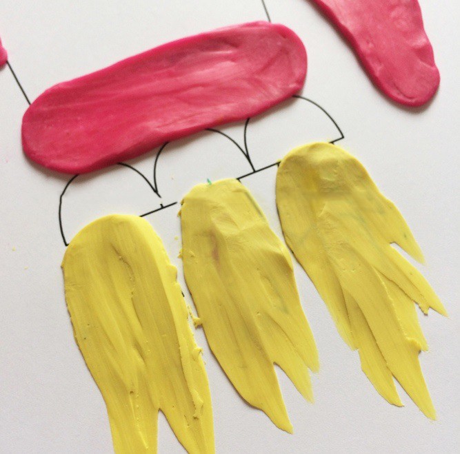 Ракета, нарисованная пластилином Ракета, нарисованная пластилином