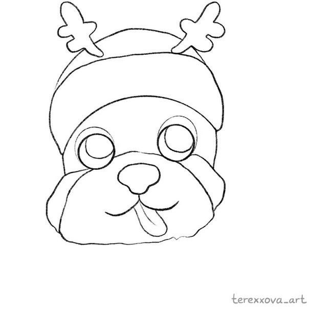 Рисуем щенка