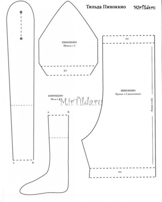 ​Шьём с детьми Буратино