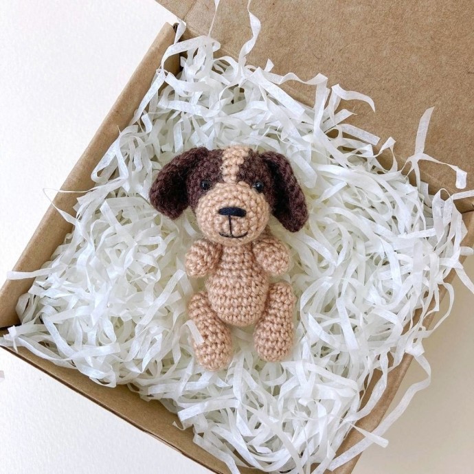 Собачка из пряжи Собачка из пряжи