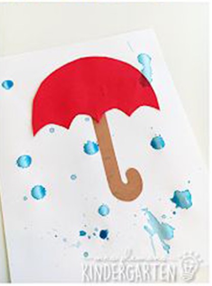 ​Зонт с настоящими каплями "дождя"
