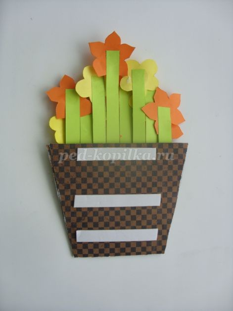 Корзина с цветами для мамы: мастер-класс, часть 2