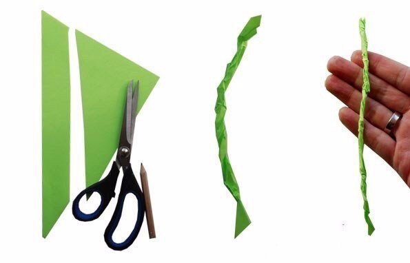 Яркие листья из цветной бумаги