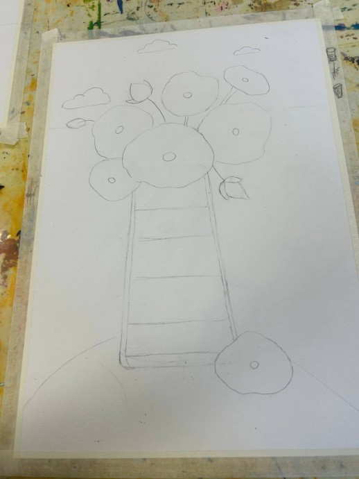 Цветы акварелью Цветы акварелью