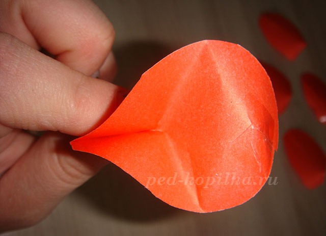 Роза из бумаги: мастер-класс