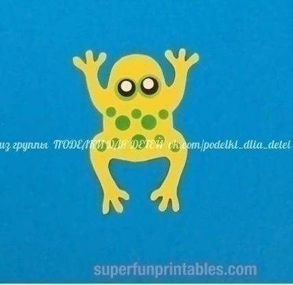​Лягушки-попрыгушки на бумажной пружинке