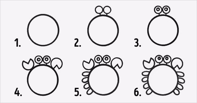 10 рисунков из кружков, которые легко нарисовать с детьми
