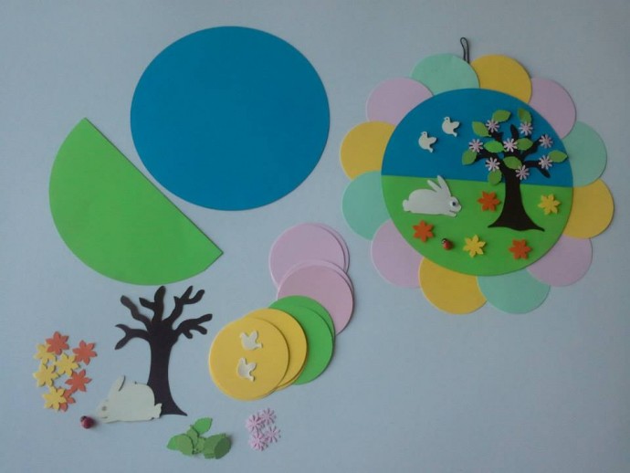 Аппликация "Времена года"