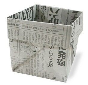 ​Коробка из газеты в технике оригами