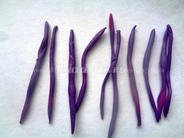 Пластилиновые фрукты