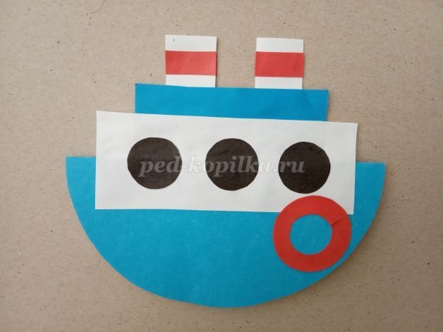 ​Кораблик в подарок папе: часть 2