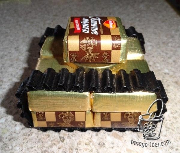 Танк из конфет Танк из конфет