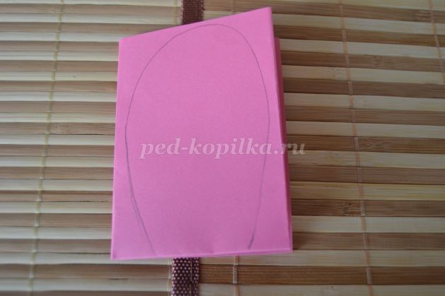 Цветок сакуры из цветной бумаги: часть 1