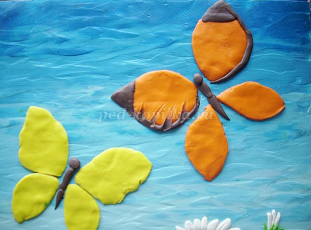 Пластилинография "Цветущий луг"