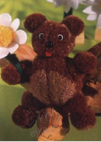 Идеи поделок из помпонов Идеи поделок из помпонов