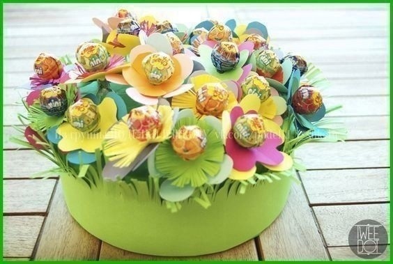 Поделка с чупа-чупсами Поделка с чупа-чупсами