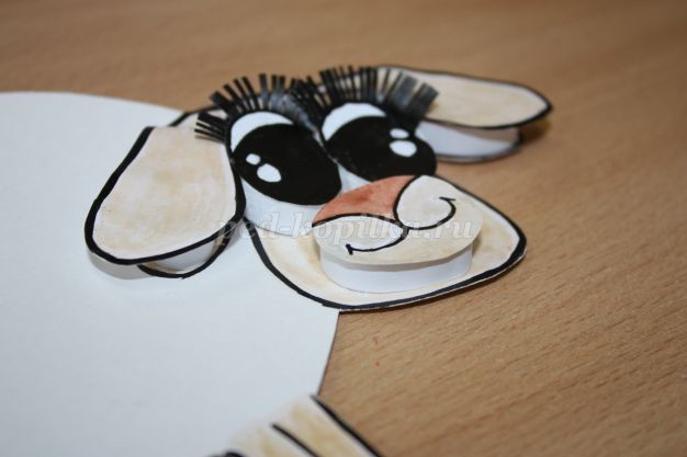 Овечка из бумажных цветов: часть 2 Овечка из бумажных цветов: часть 2