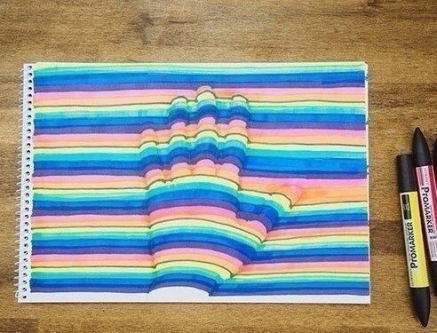 Рисунок руки 3D Рисунок руки 3D