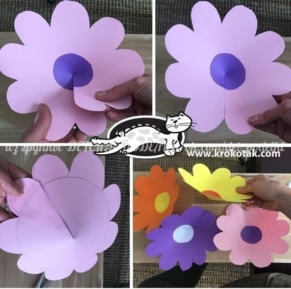 Спиральная цветочная гирлянда