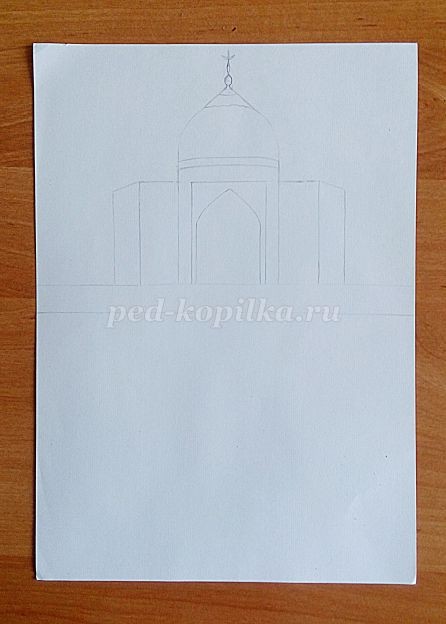 ​Графическая зарисовка исторического здания: часть 2