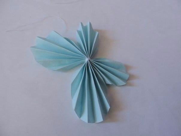 ​Как сделать бабочку из бумаги гармошкой
