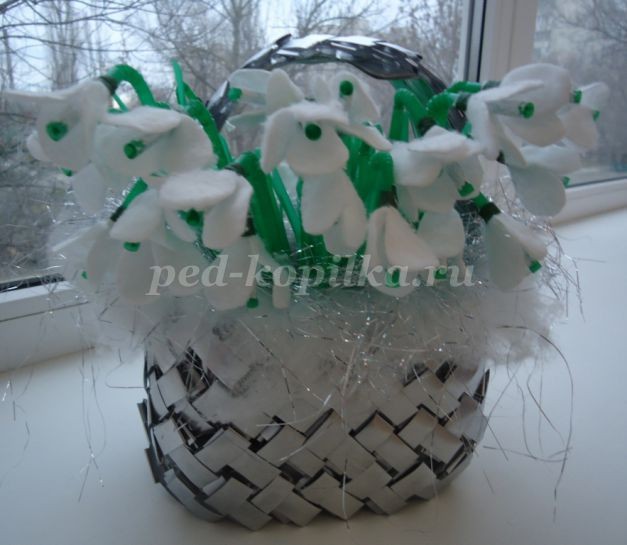 Корзинка с подснежниками: часть 3