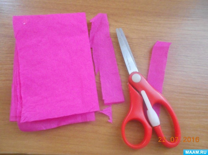 Летний букетик с цветами из жгутиков