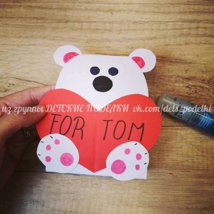 Мишутки с сердцами