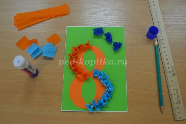 ​Подарок мамочке на 8 марта детскими руками: мастер-класс, часть 4