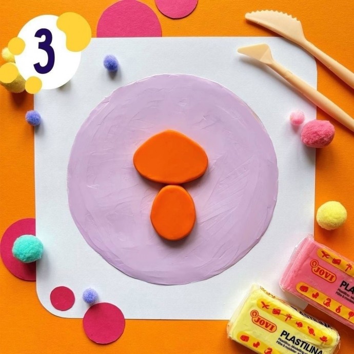 Рисуем пластилином лисичку Рисуем пластилином лисичку