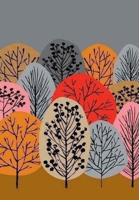 ​Создаём осенний лес