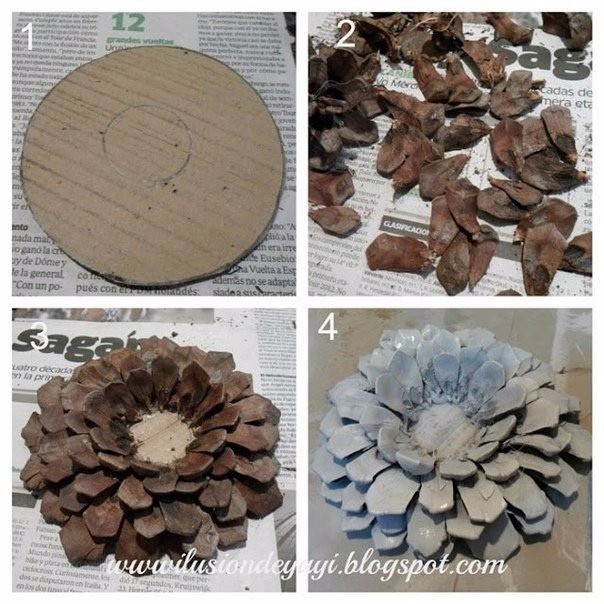 ​Веночек из шишек