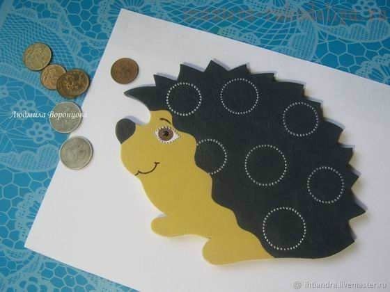 Ёжик в технике точечной росписи Ёжик в технике точечной росписи