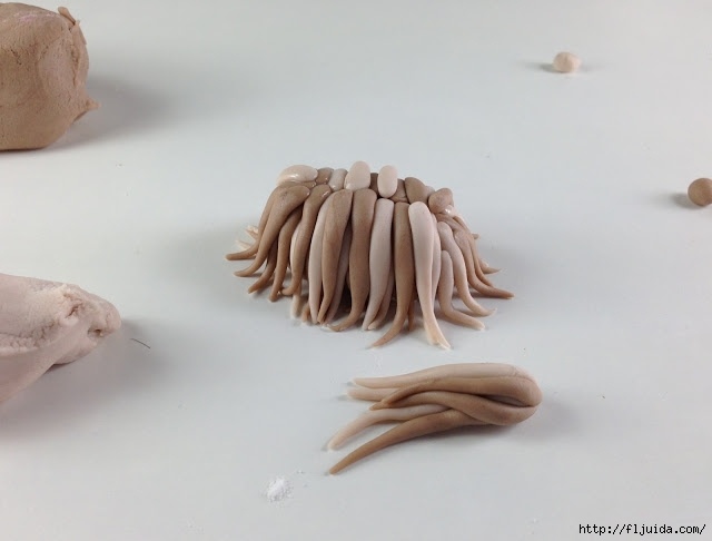 Мастер-класс по лепке лохматой собачки