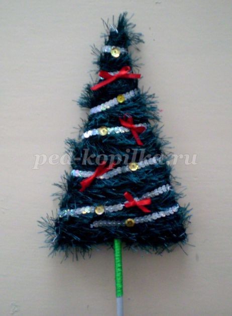Новогодняя елка детскими руками: часть 2