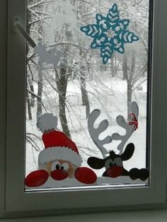 Украшаем с детьми окна к Новому году