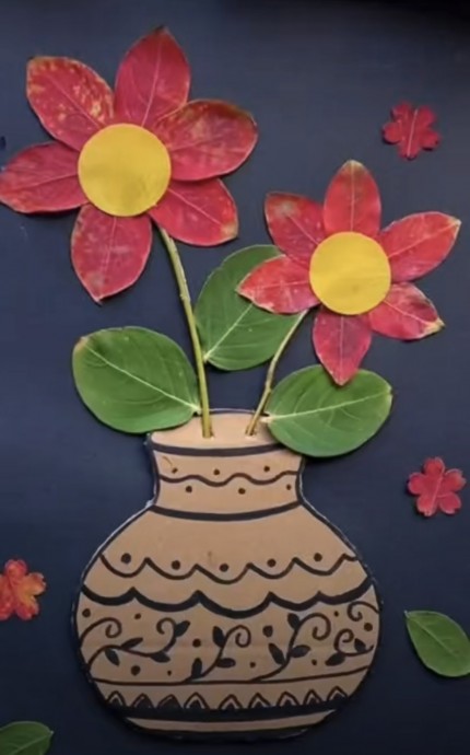 Веселые аппликации с осенними листиками Веселые аппликации с осенними листиками