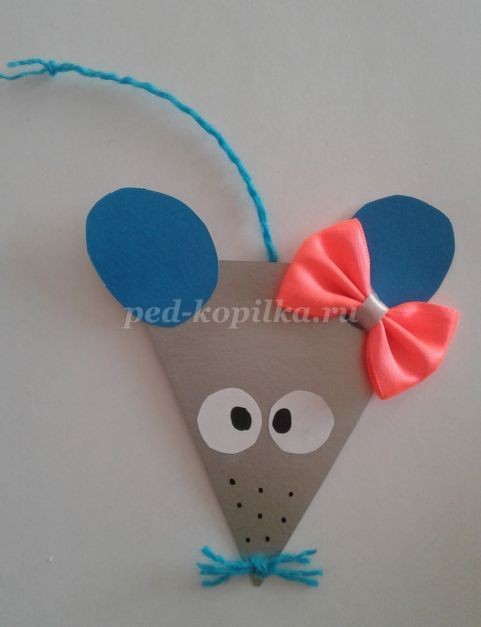 Мышка из картона и ниток Мышка из картона и ниток