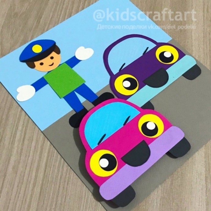 Детские поделки на тему ПДД