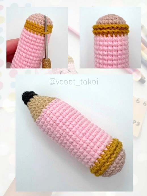 Карандаш из пряжи