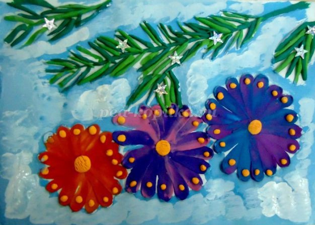 Подарок на Новый год своими руками в технике пластилинографии: часть 2 Подарок на Новый год своими руками в технике пластилинографии: часть 2