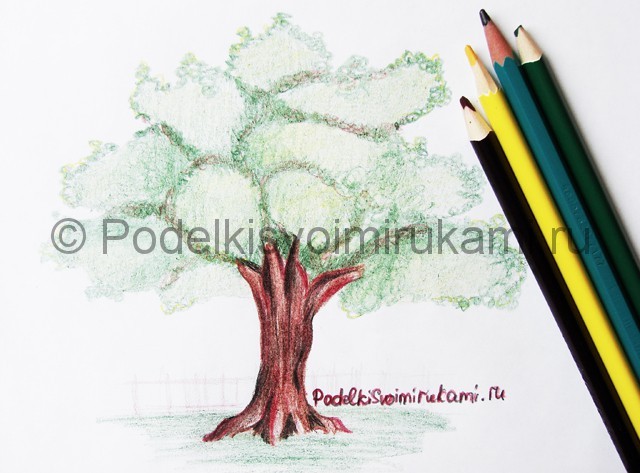 Рисуем с детками дерево