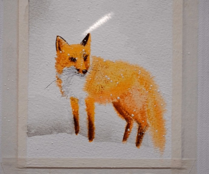 ​Рисуем с детьми лисичку